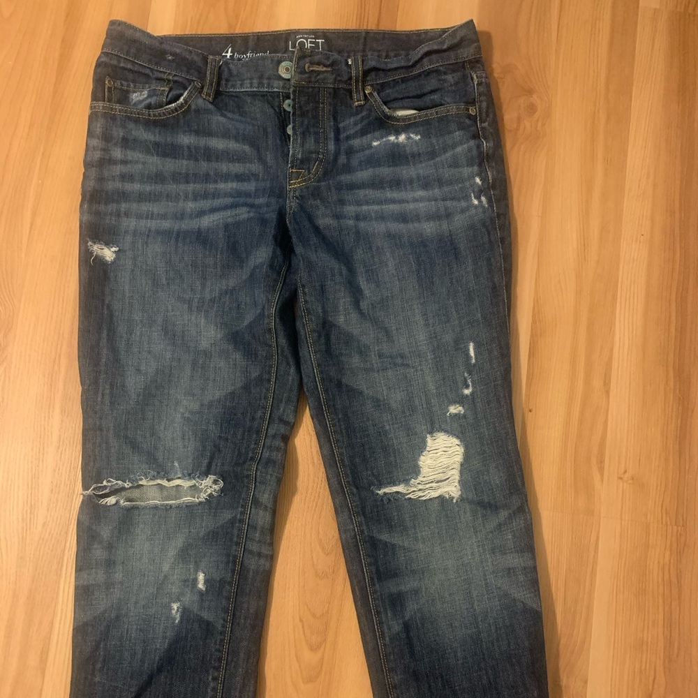 Loft size 4 boyfriend jeans